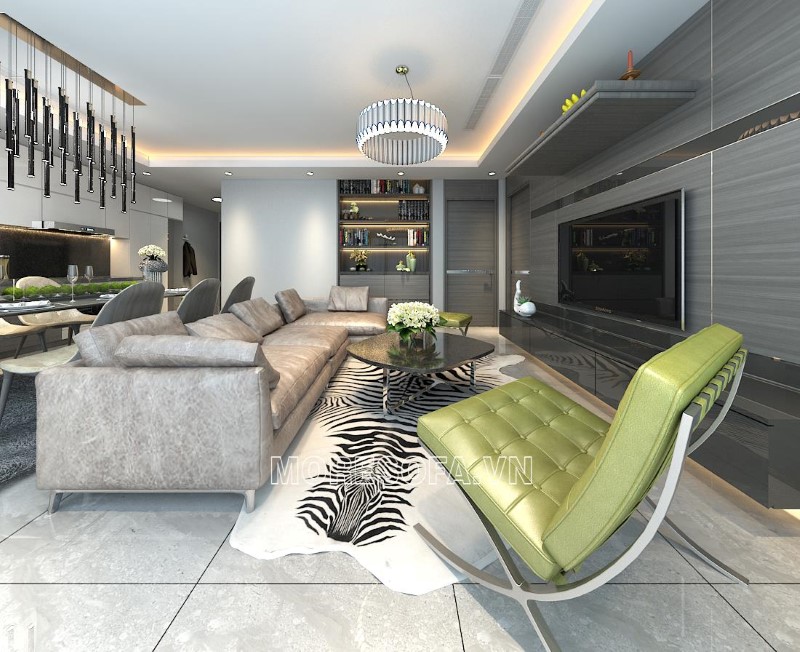 Ghế sofa góc da hiện đại cao cấp